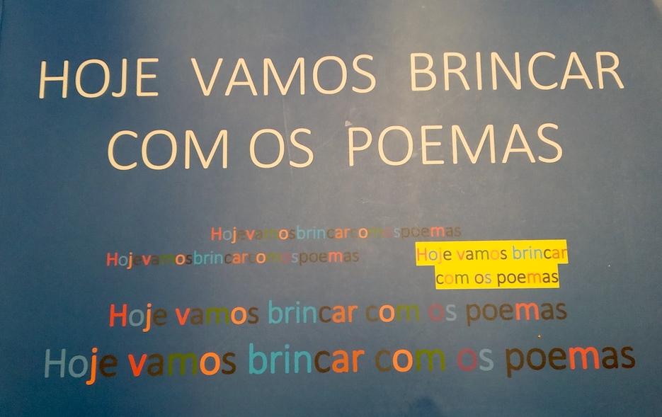 Vamos brincar com os poemas